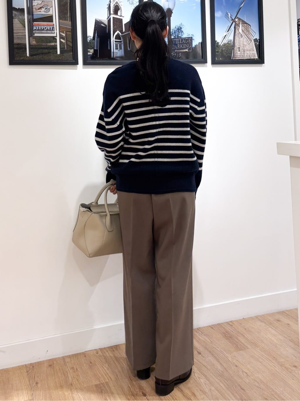 Ririkaさんの「Dessin｜【洗える】裏起毛セミワイドツイルパンツ」を使ったコーディネート