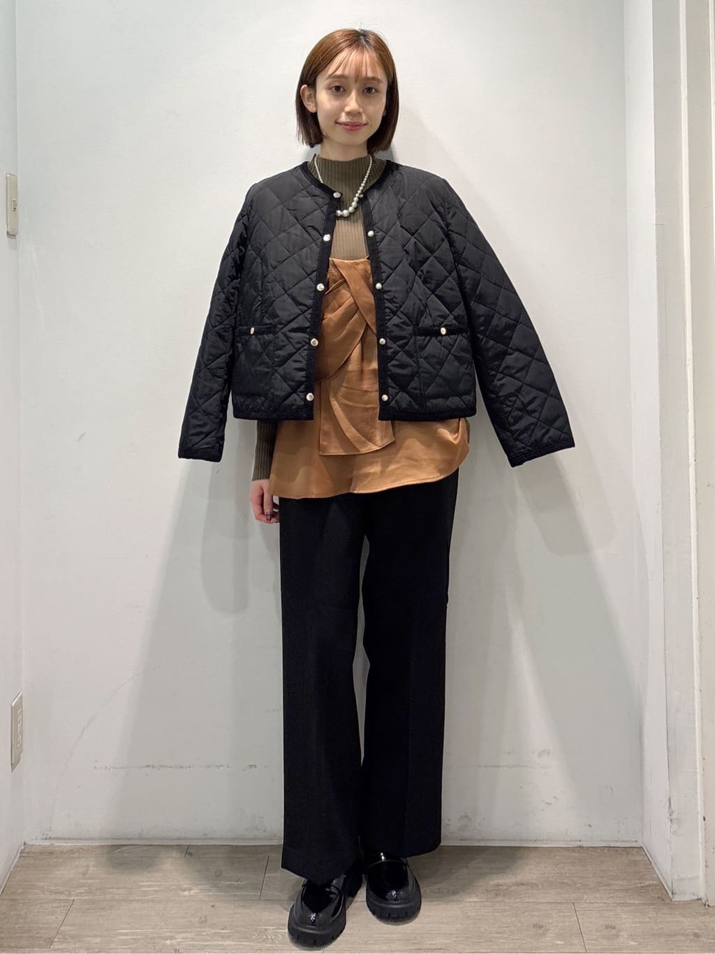 ぶまりんさんの「OPAQUE.CLIP｜ハイネックリブニット【洗濯機OK】」を使ったコーディネート