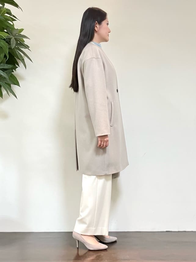 カレンさんの「UNTITLED｜【大人な品格/ふわふわニット】フォックスカシミヤ コクーンニット」を使ったコーディネート
