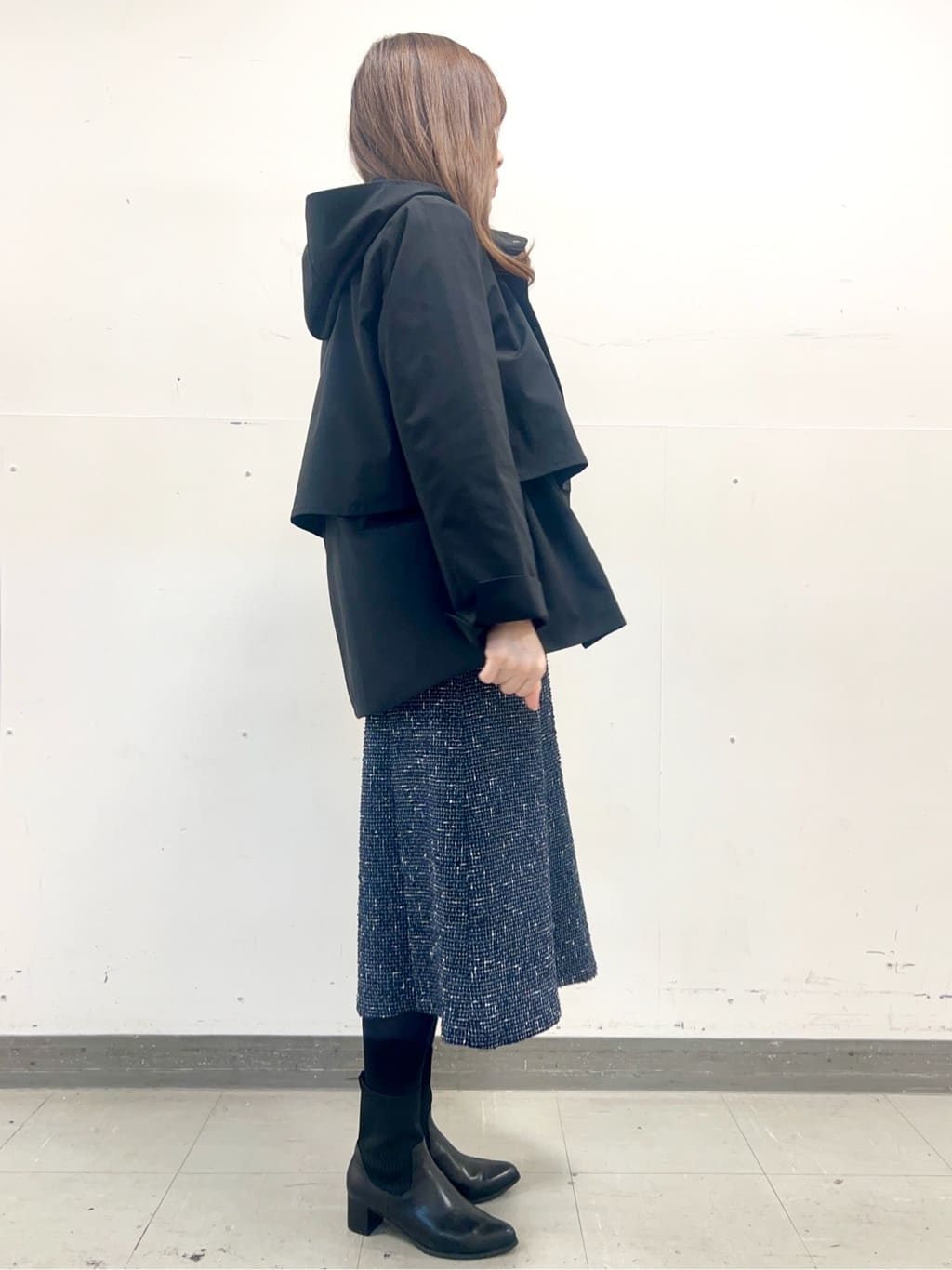yuさんの「Reflect｜【すっきり見え／フード取り外し可／通勤におすすめ◎】ライティアウター」を使ったコーディネート