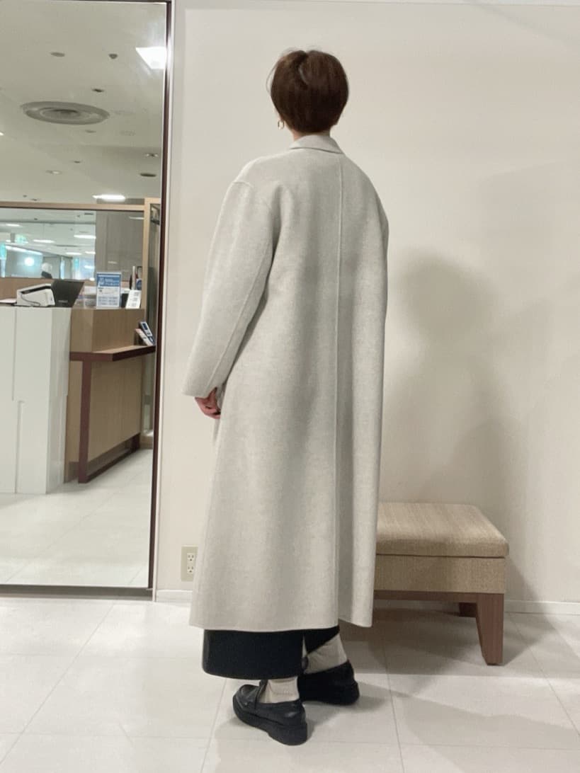 IWAMOさんの「UNTITLED｜【ロング丈/軽やか】テーラード　リバーコート」を使ったコーディネート
