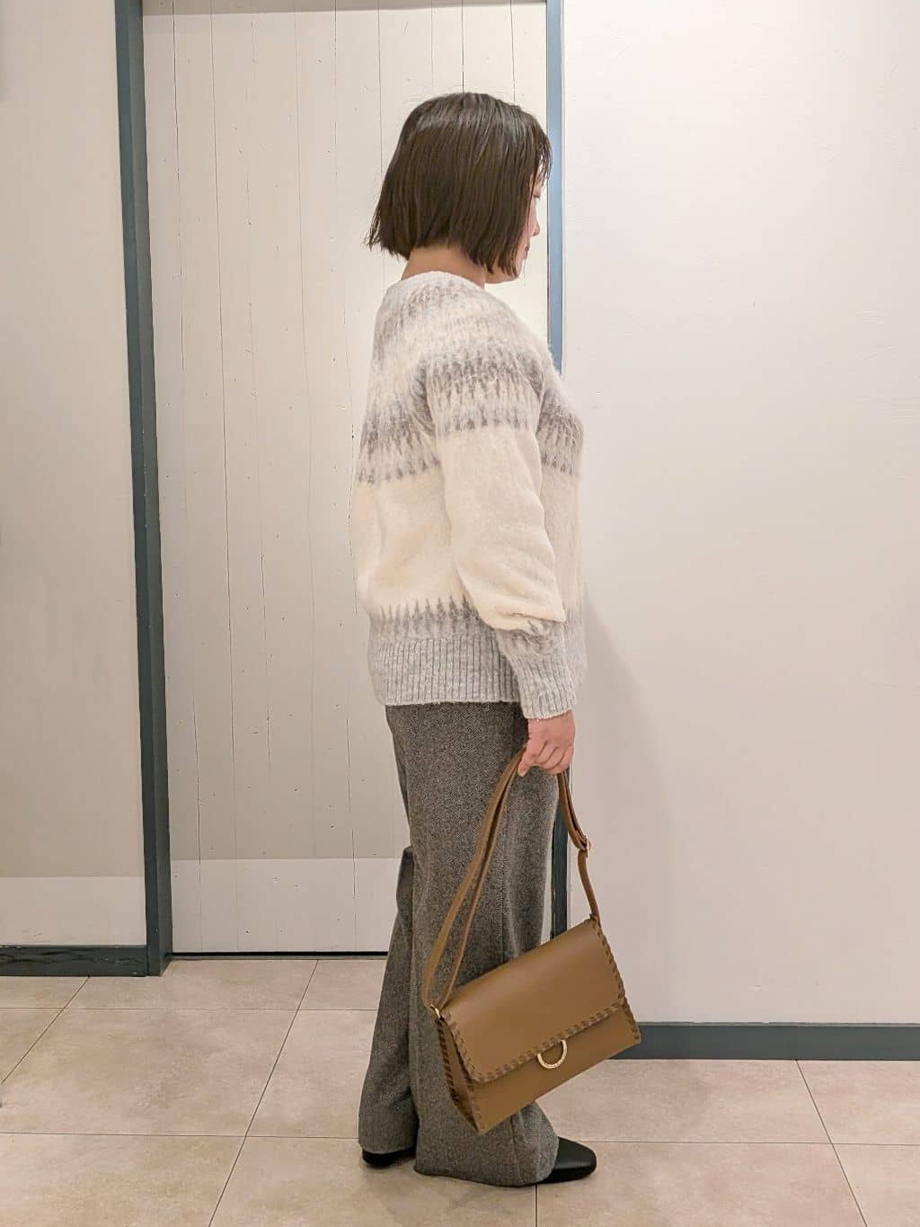 yukikaさんの「grove｜求心柄ジャカードニットカーディガン」を使ったコーディネート
