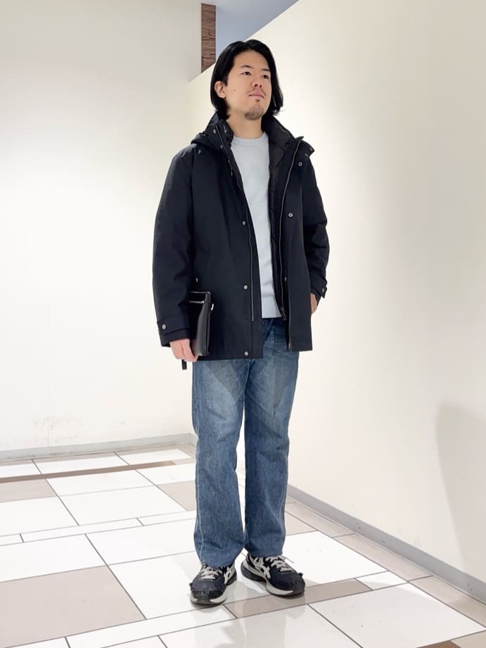 及川さんの「TAKEO KIKUCHI｜【3WAY】グレンチェック ダウンライナー ブルゾン」を使ったコーディネート