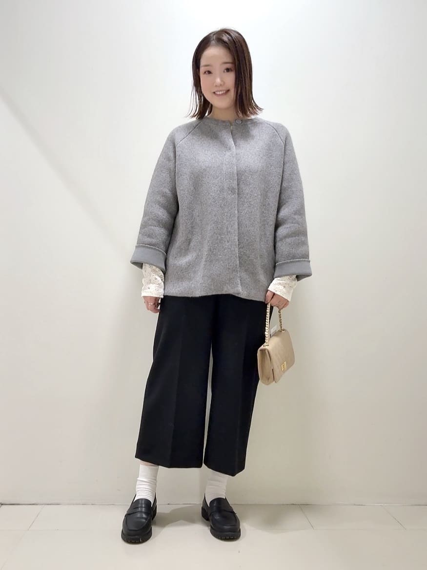 YUIさんの「UNTITLED｜【軽アウター/ミドル丈】ウールニットコーディガン」を使ったコーディネート