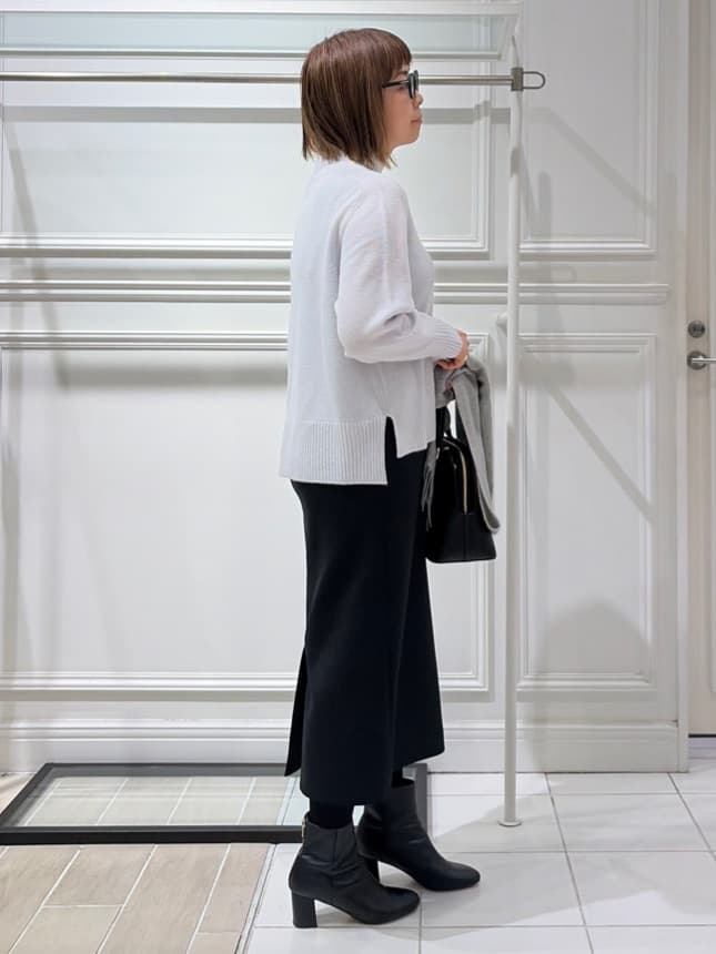 AKKOさんの「UNTITLED｜【8色展開/洗える】ウールカシミヤ ハイネックニット」を使ったコーディネート