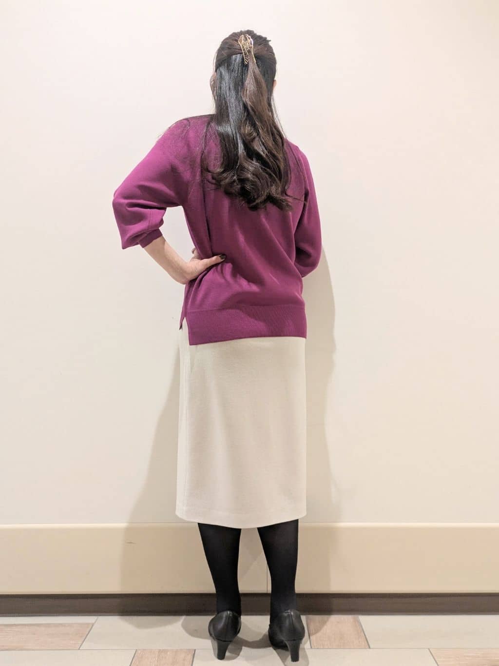 imamiさんの「Reflect｜【ゆったり着られる◎】ラグランスリーブニット」を使ったコーディネート