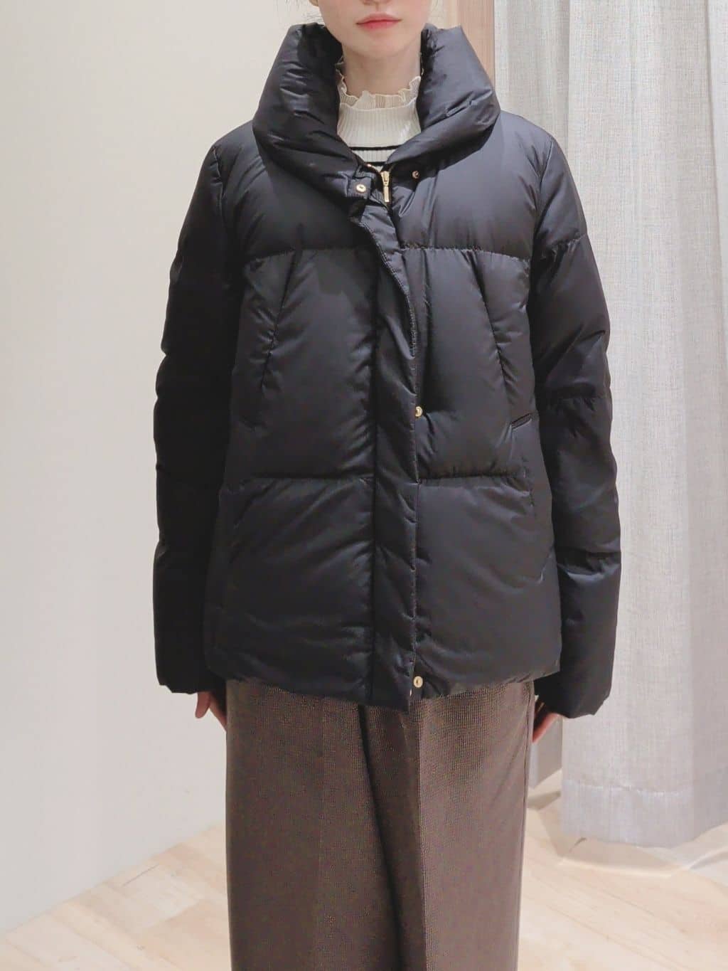 Yuiさんの「grove｜プリーツレイヤードニットプルオーバー」を使ったコーディネート