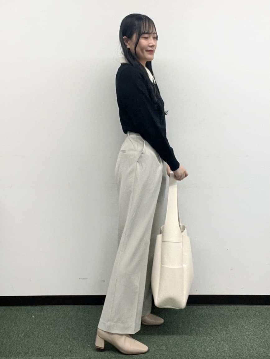 Hitomiさんの「index｜裏起毛ストレッチワイドパンツ【洗濯機OK／イージーアイロン】」を使ったコーディネート