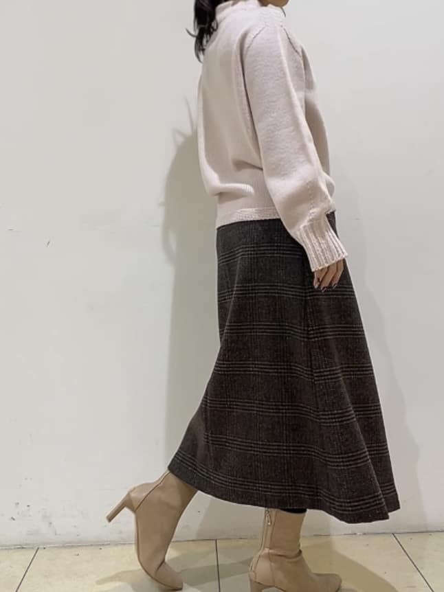 watanabeさんの「UNTITLED｜【洗える】スポンディッシュ ボトルネックニット」を使ったコーディネート