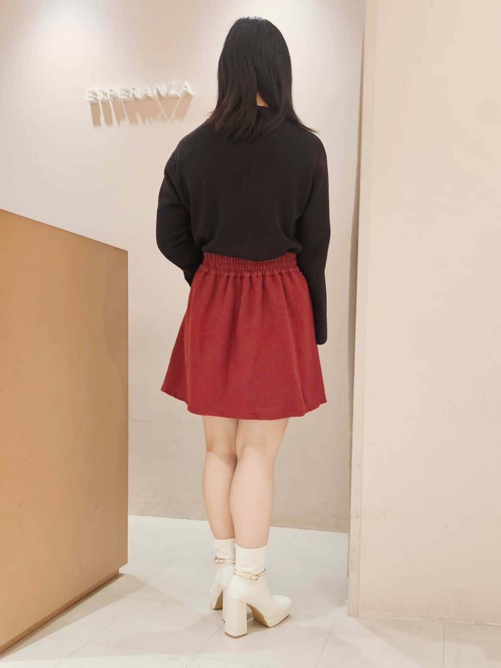紫桜-shion-さんの「ESPERANZA｜【EC先行販売】スクエアツイードショートブーツ」を使ったコーディネート
