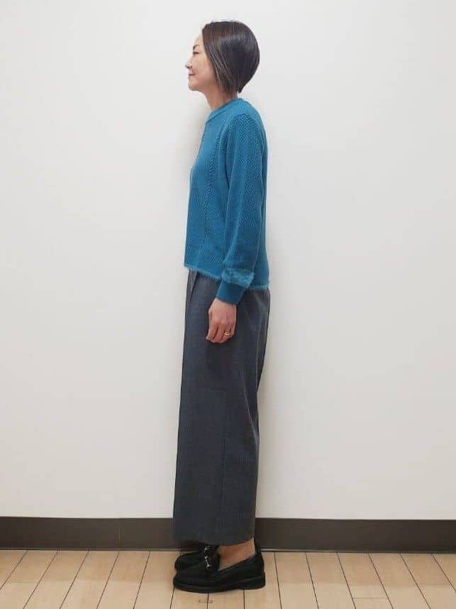 yuuさんの「Reflect｜【ほんのりラメ感◎】ケーブル柄ニット」を使ったコーディネート