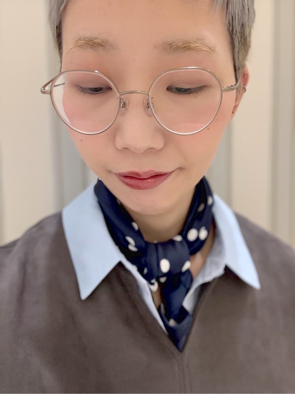  Ayumiさんの「grove｜オーガンジーレイヤードシャツ」を使ったコーディネート