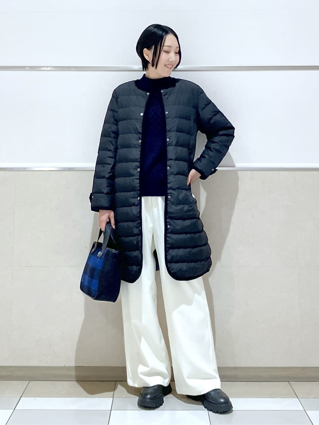 eriko さんの「Dessin｜【撥水・2WAY】ミュラーダウンコートロング丈」を使ったコーディネート