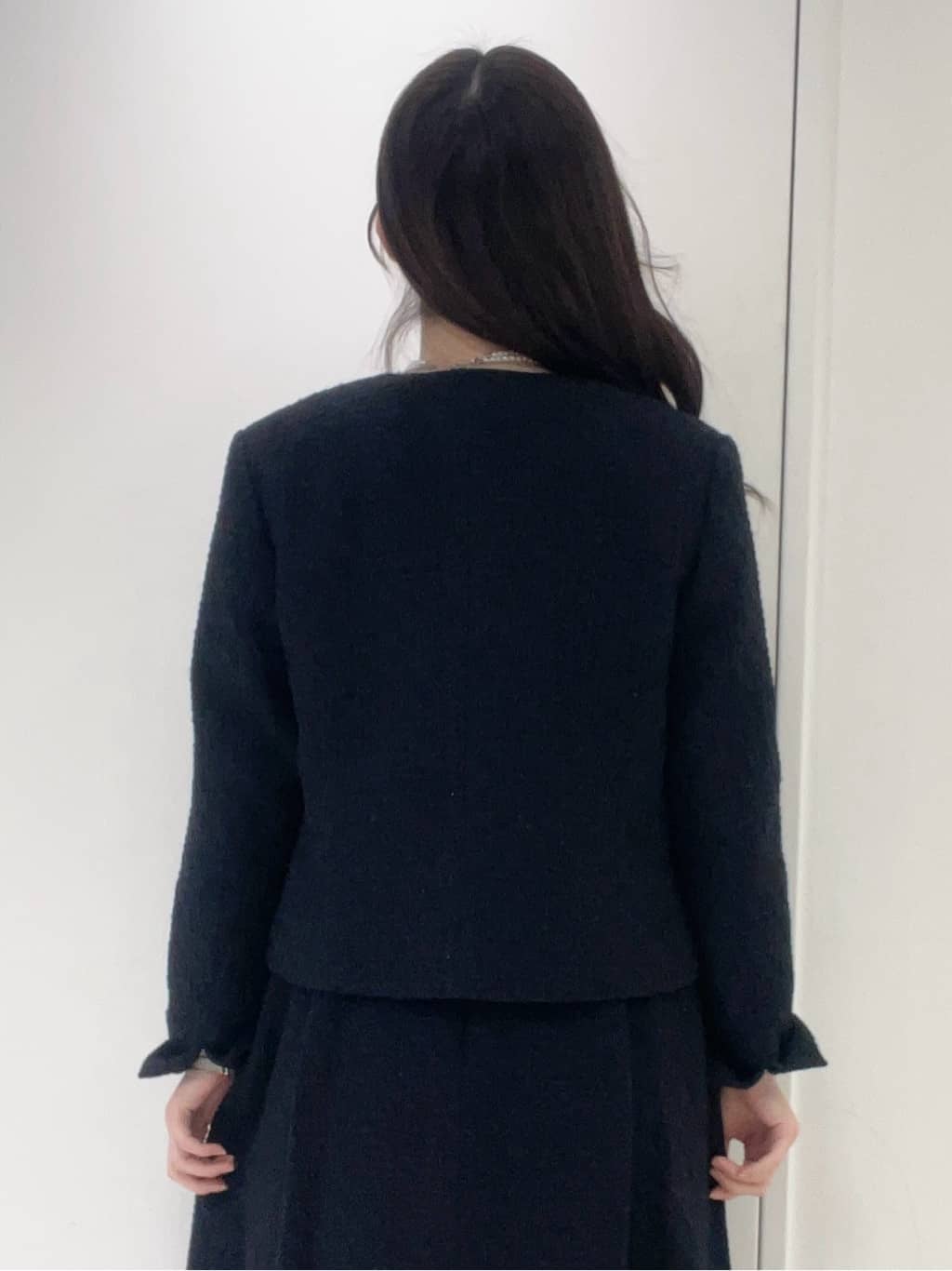 moeさんの「UNTITLED｜【セットアップ可/フォーマル】ツイードジャケット」を使ったコーディネート