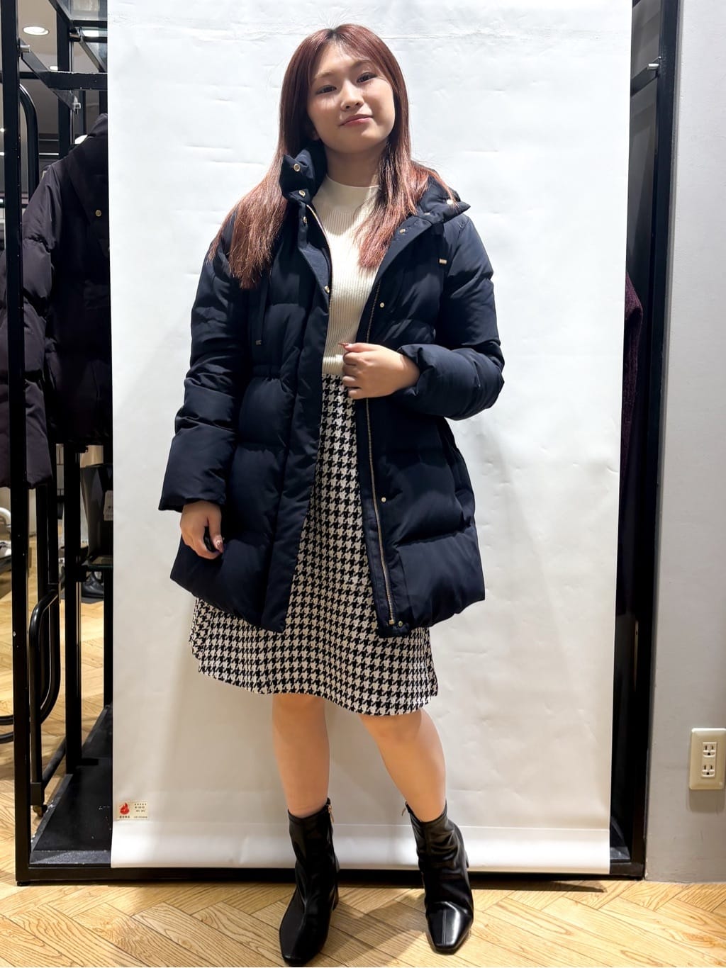 ふうかさんの「index｜KAWADAダウンドロストミドルコート【撥水／洗濯機OK／2WAY／静電気防止裏地】《XS～3L》」を使ったコーディネート