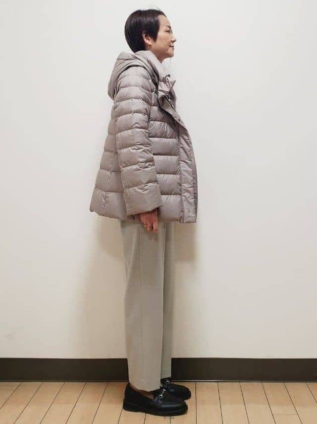yuuさんの「Reflect｜【SS-4Lサイズ】フーデッドミドルダウンコート」を使ったコーディネート