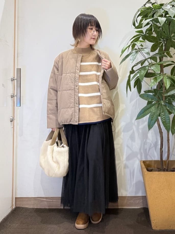 misakiさんの「SHOO･LA･RUE｜【洗濯機可】セレモニーからデイリーまで ふんわり軽やか チュールギャザースカート」を使ったコーディネート