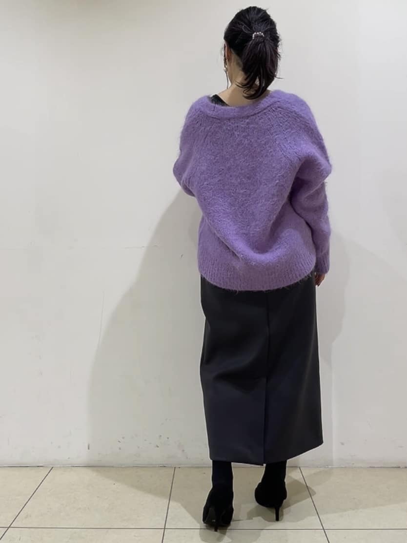 watanabeさんの「UNTITLED｜【ゆったり】アルパカ混シャギー カーディガン」を使ったコーディネート