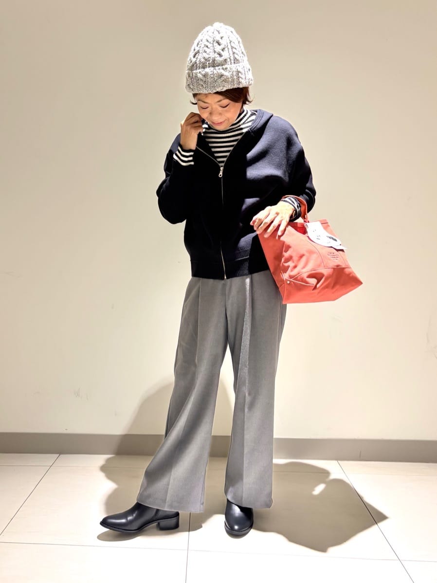 Haruさんの「Dessin｜【洗える】リブタートルネックニット」を使ったコーディネート