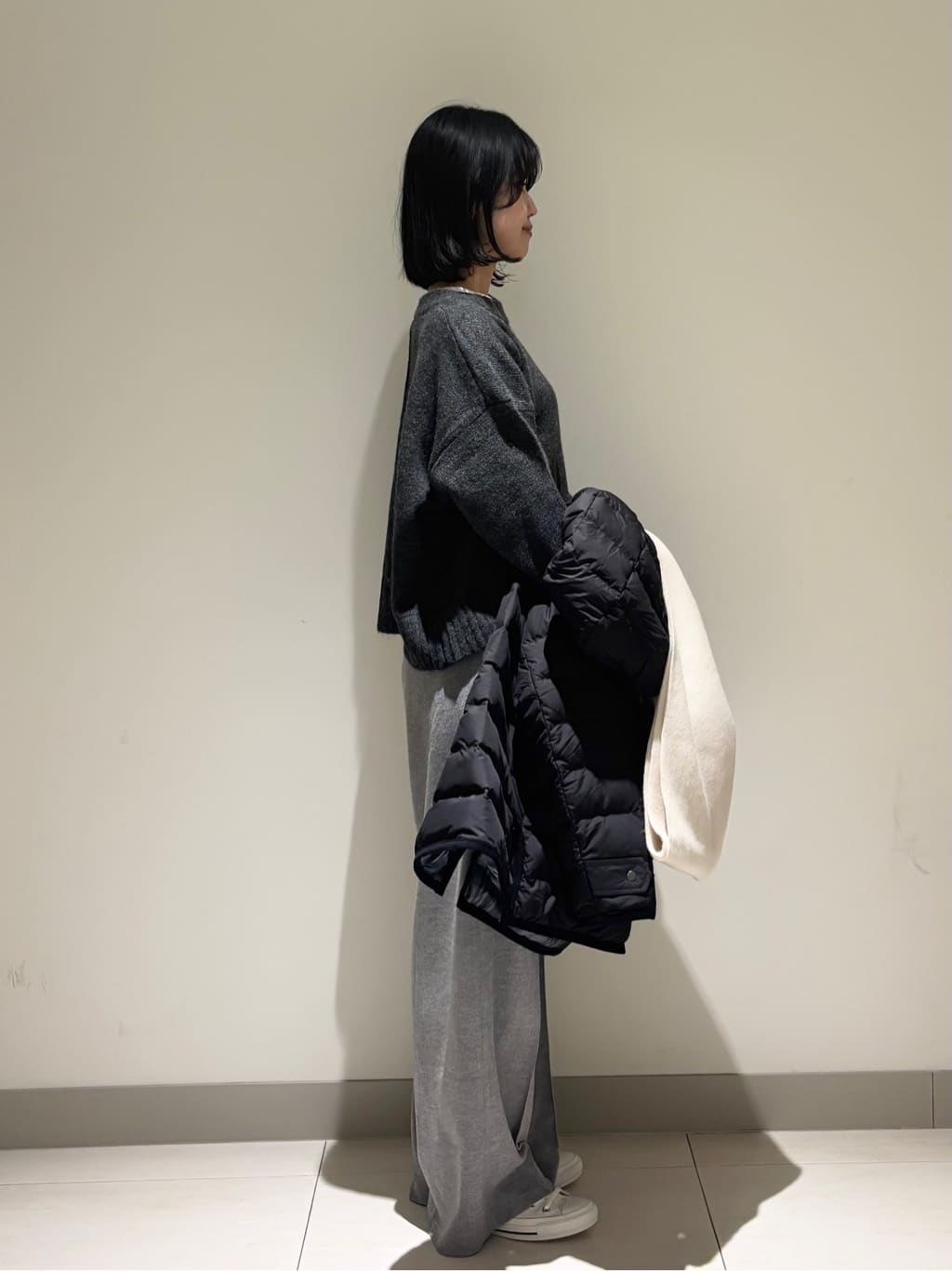 mayuさんの「Dessin｜【洗える】クルーネックワイドニット」を使ったコーディネート