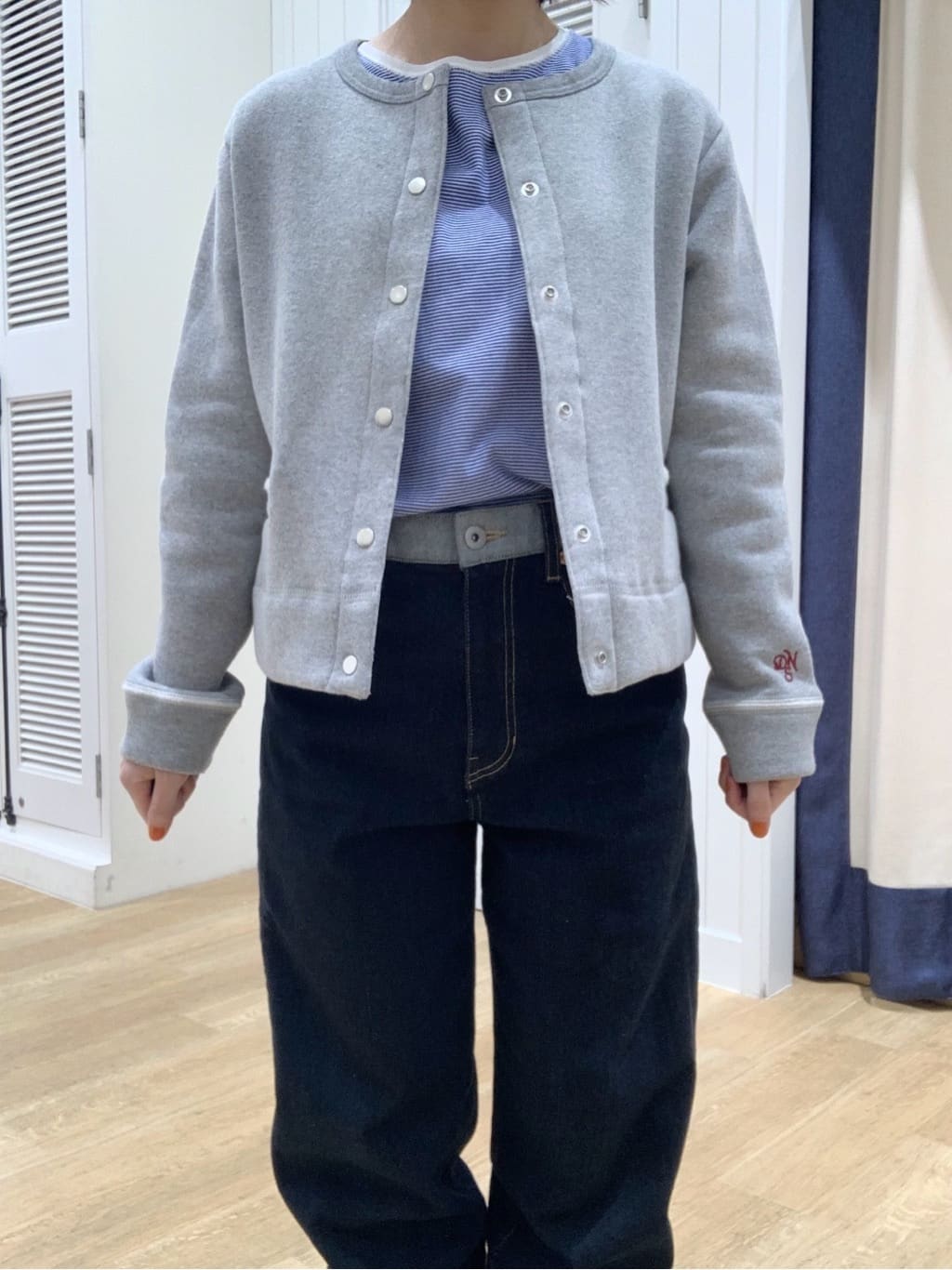 IMARIさんの「Dessin｜【日本製/洗える】吊り裏毛カーディガン」を使ったコーディネート