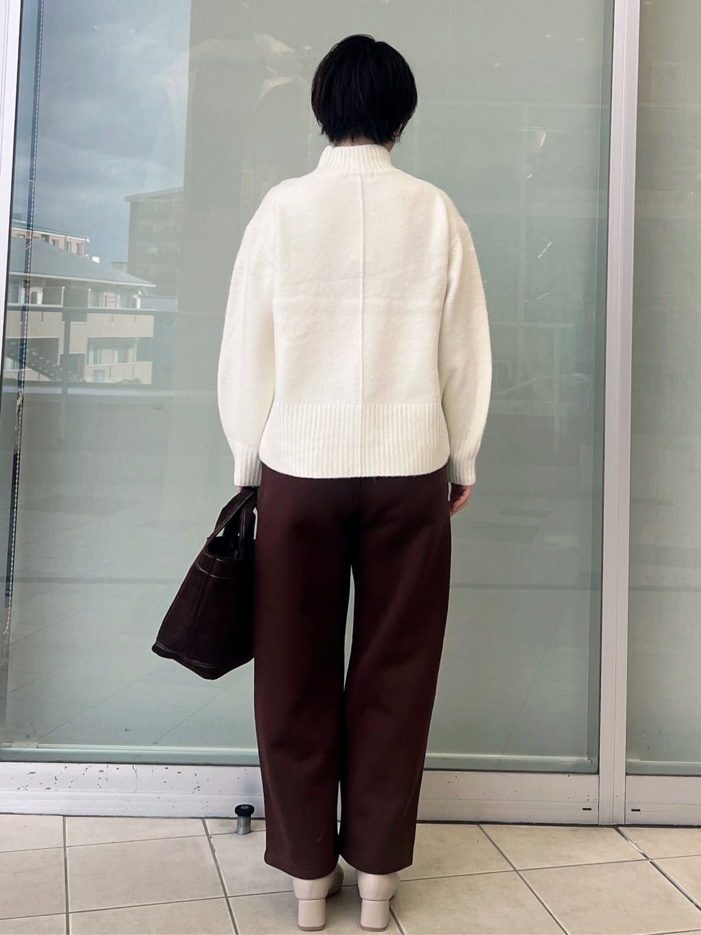 yo-koさんの「OPAQUE.CLIP｜ふわふわハイネックニット【洗濯機OK】」を使ったコーディネート