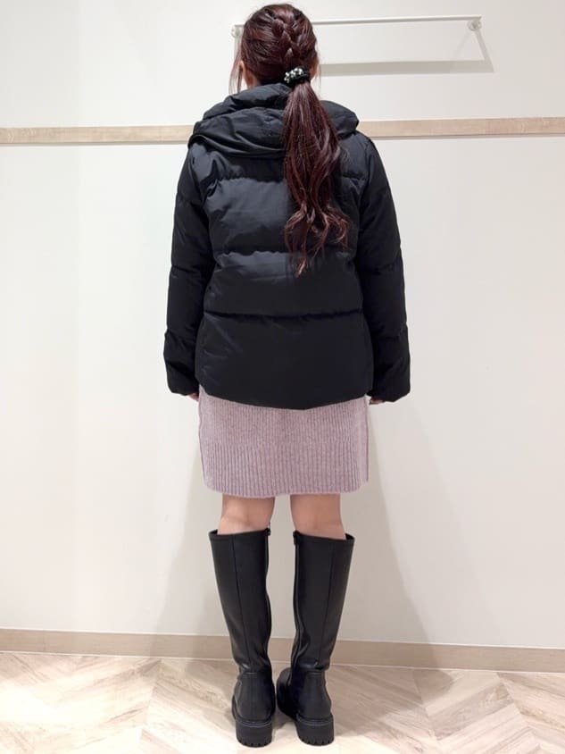 nanaさんの「SHOO･LA･RUE｜【撥水/洗える】ショートフーディーダウン」を使ったコーディネート