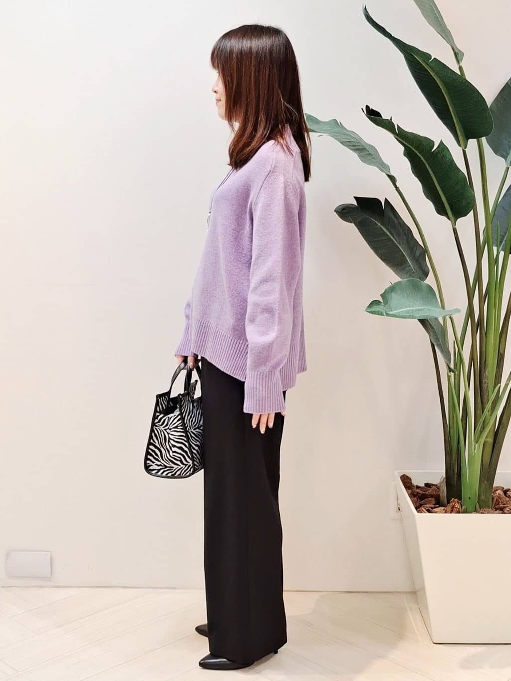 YuKaRiさんの「UNTITLED｜【8色展開/洗える】ウールカシミヤ ハイネックニット」を使ったコーディネート