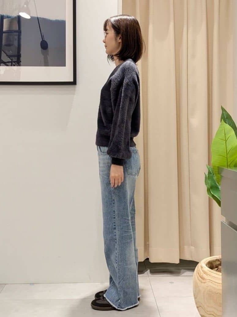 なめさんの「THE SHOP TK｜クラシカルな装い ウールライクスタンドカラーコート」を使ったコーディネート