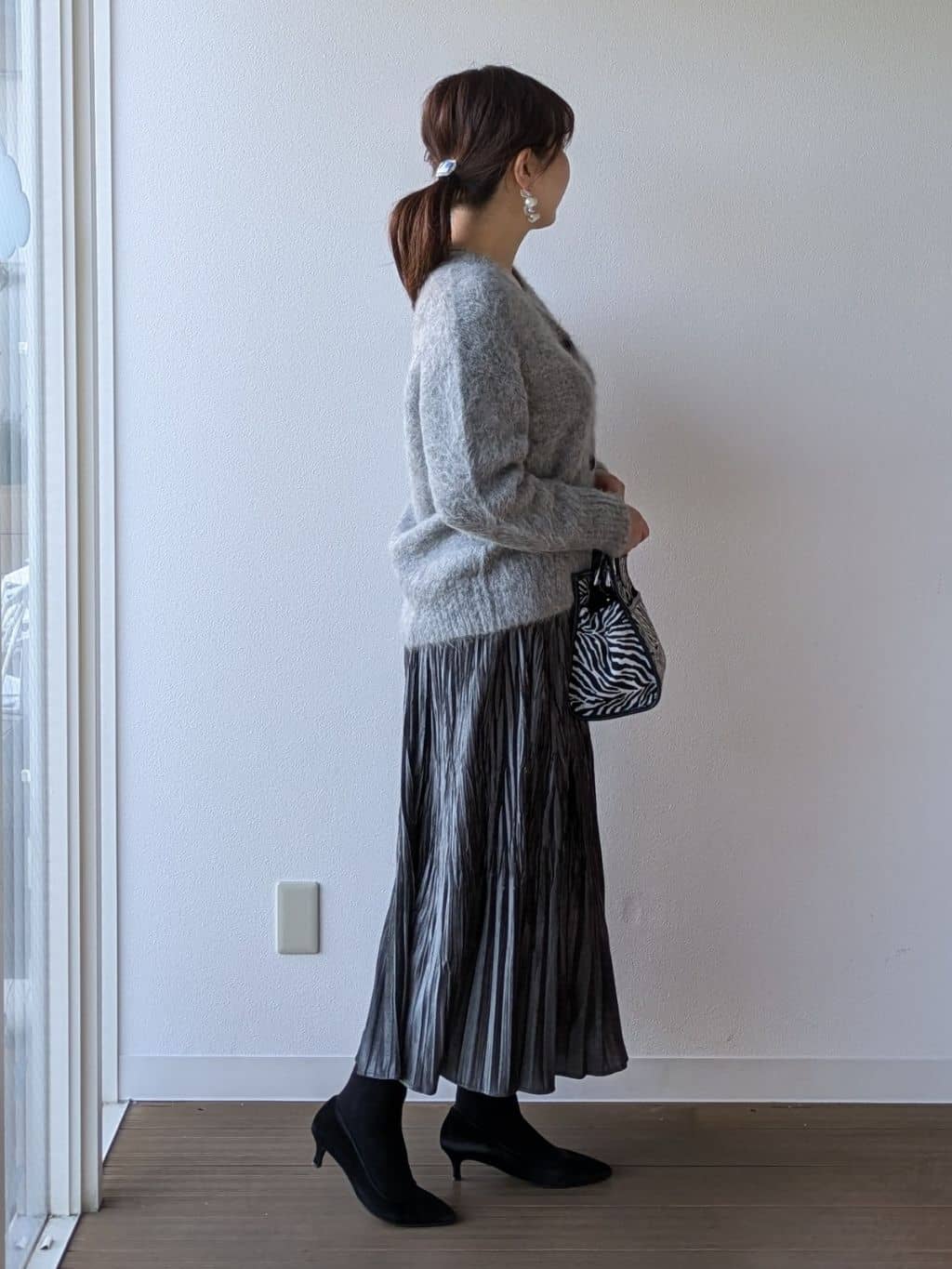 なみきさんの「UNTITLED｜【ゆったり】アルパカ混シャギー カーディガン」を使ったコーディネート