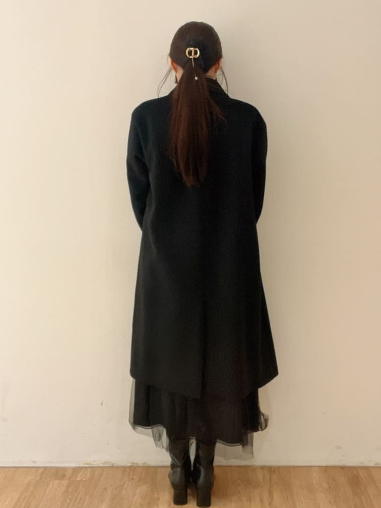 yukikaさんの「OPAQUE.CLIP｜カシミヤブレンドウールチェスターコート」を使ったコーディネート