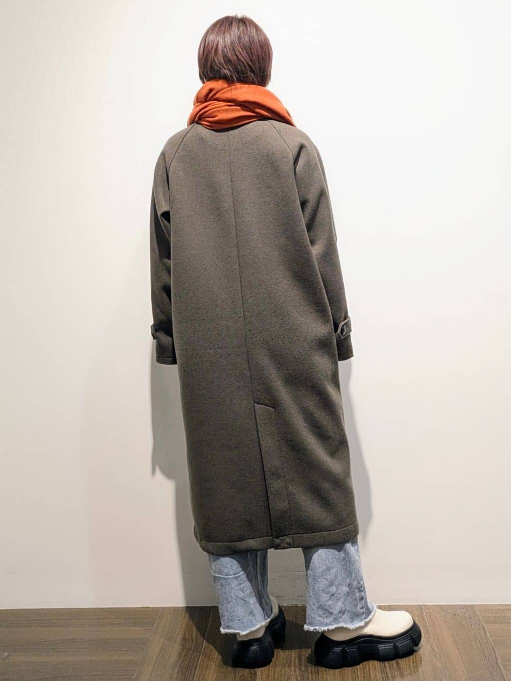 4410さんの「THE SHOP TK｜ジャージメルトンスタンドカラーコート」を使ったコーディネート