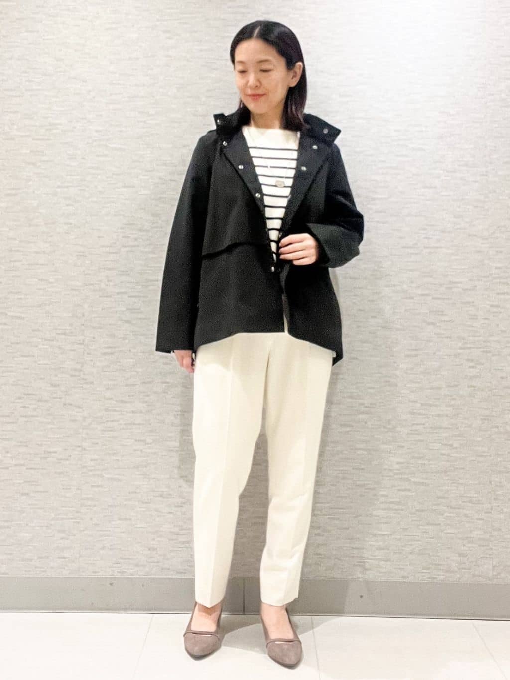 marikoさんの「Reflect｜【すっきり見え／フード取り外し可／通勤におすすめ◎】ライティアウター」を使ったコーディネート