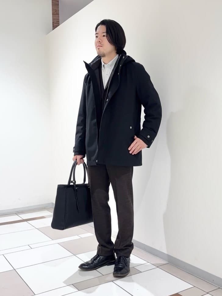 及川さんの「TAKEO KIKUCHI｜【3WAY】ドビー ダウンライナー付ブルゾン」を使ったコーディネート