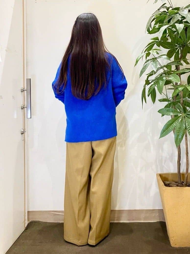 AYUMIさんの「SHOO･LA･RUE｜【S-LL/洗濯機可】ふわふわが魅力 ハイネックニットプルオーバー」を使ったコーディネート