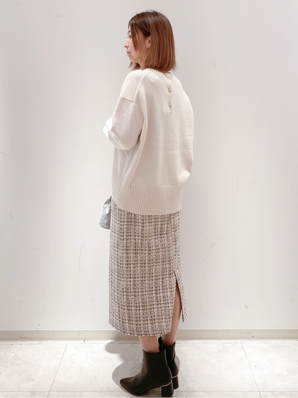 miさんの「index｜カシミヤブレンドウールミドルピーコート」を使ったコーディネート
