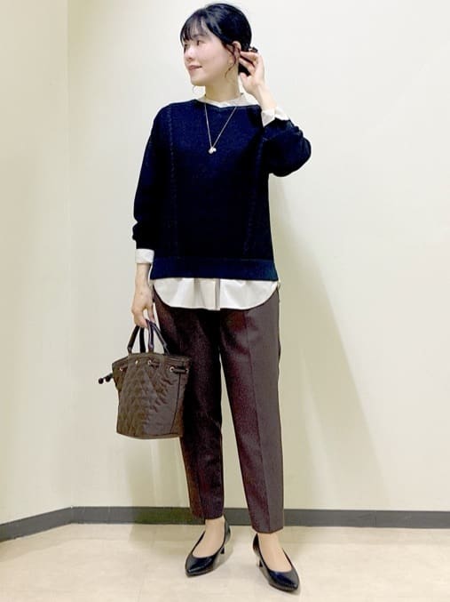  beni_gingerさんの「Reflect｜【パンツ合わせにぴったり◎】ゆったりオフボディニット」を使ったコーディネート