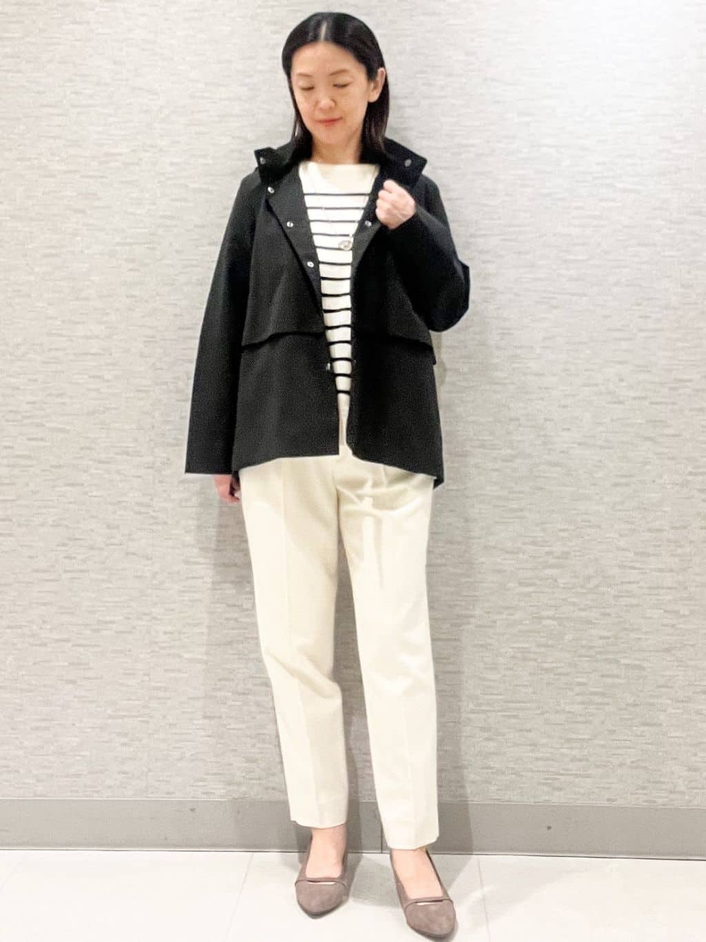 marikoさんの「Reflect｜【すっきり見え／フード取り外し可／通勤におすすめ◎】ライティアウター」を使ったコーディネート