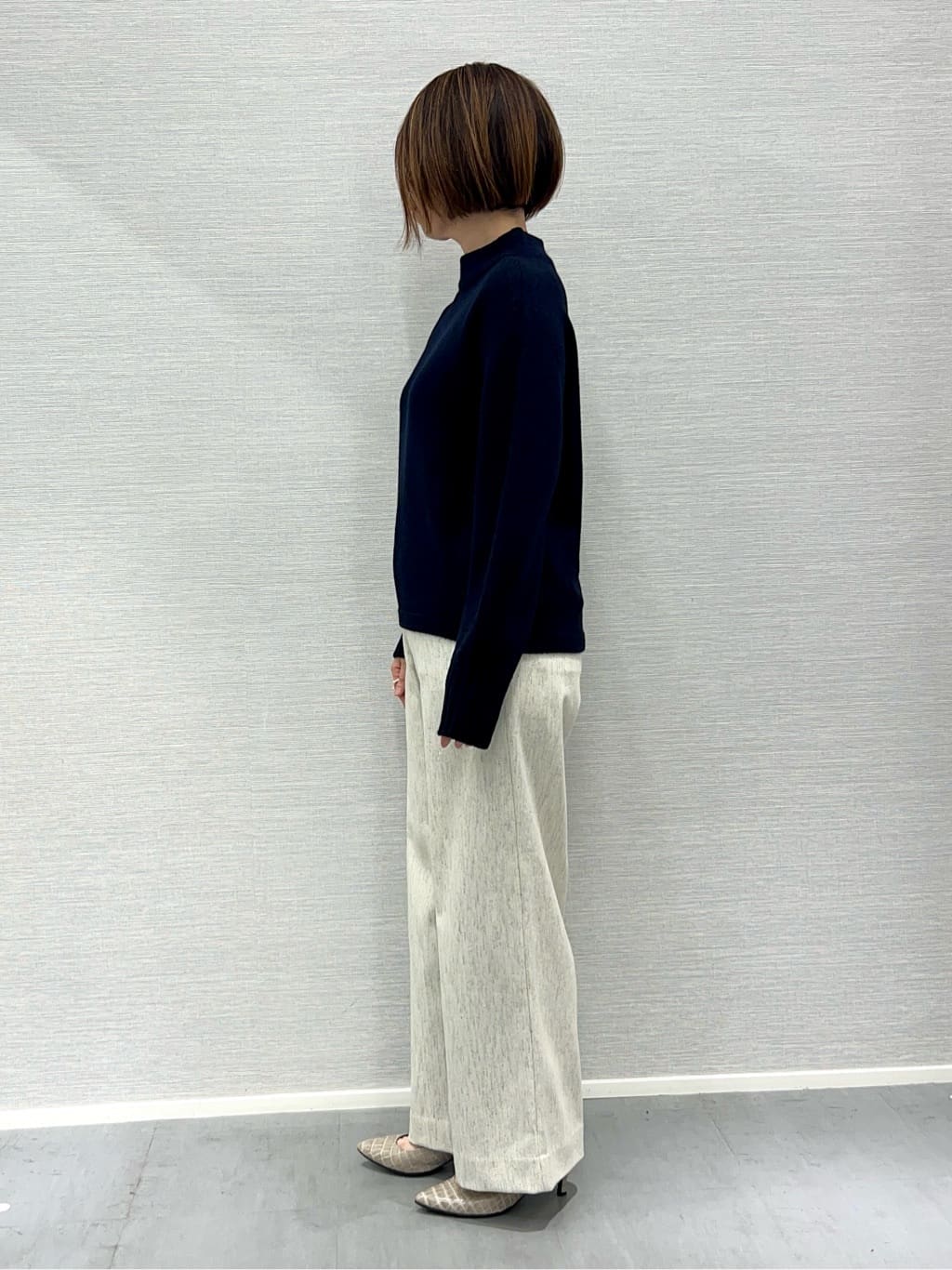 Shinakoさんの「UNTITLED｜【洗える】スポンディッシュ ボトルネックニット」を使ったコーディネート