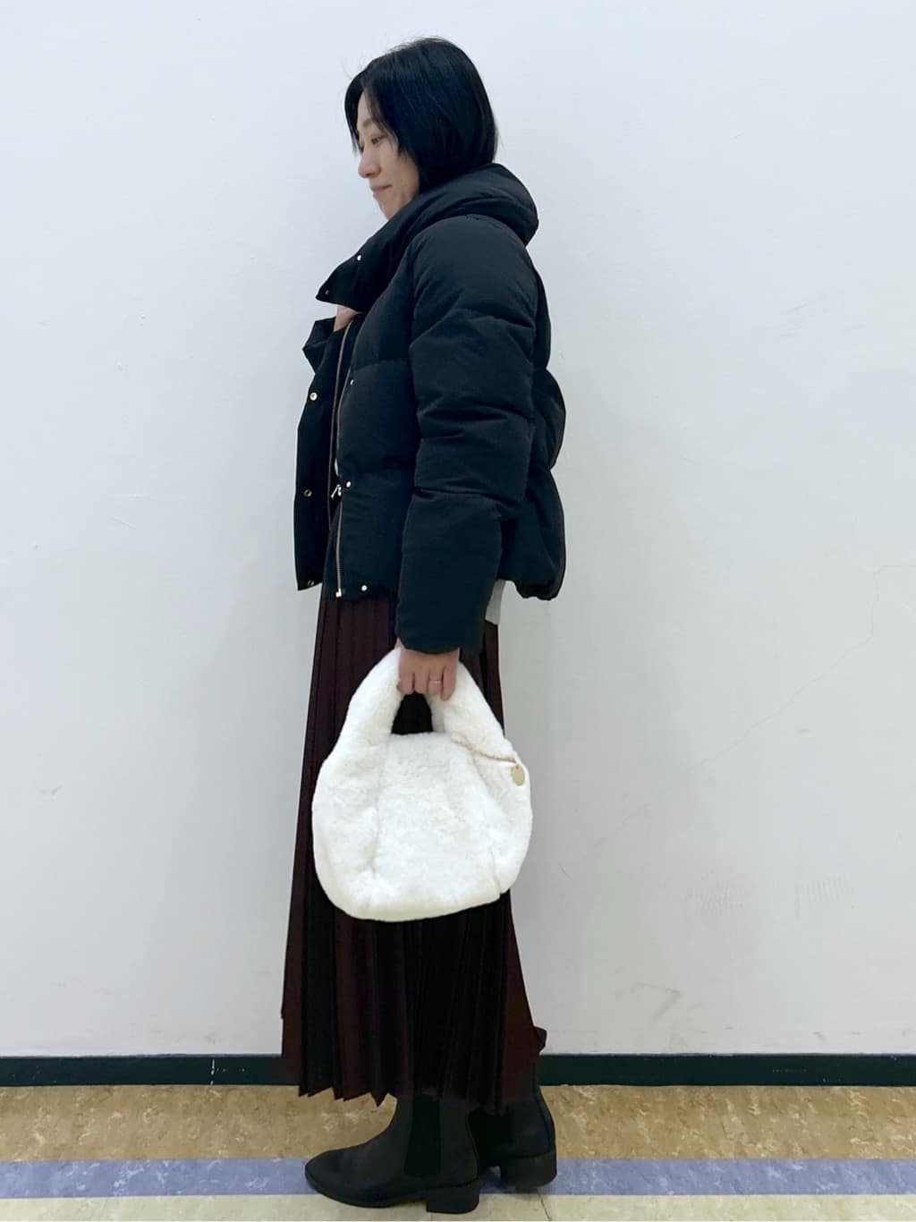 su.さんの「index｜KAWADAダウンショートコート【撥水／洗濯機OK／静電気防止裏地】《XS～LL》」を使ったコーディネート