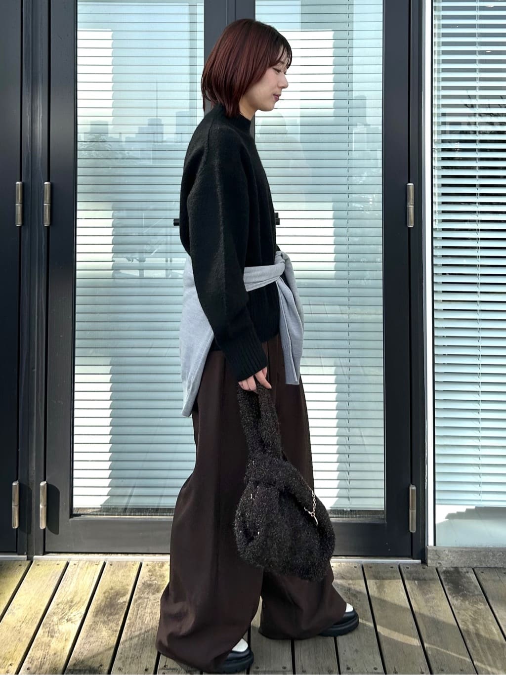 RINAさんの「OPAQUE.CLIP｜ふわふわハイネックニット【洗濯機OK】」を使ったコーディネート
