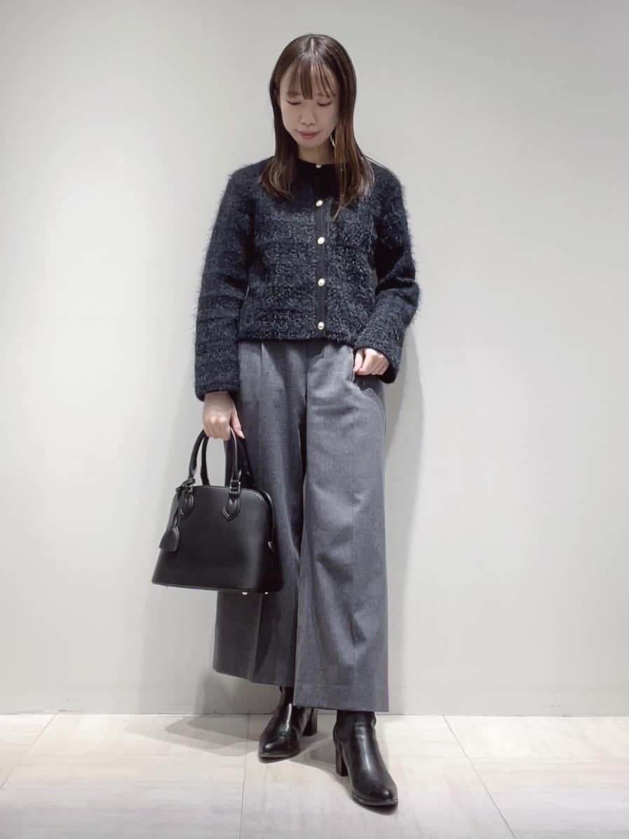 yukaさんの「Reflect｜【お食事会やお出かけに◎】ふんわりジャカード編みカーディガン」を使ったコーディネート