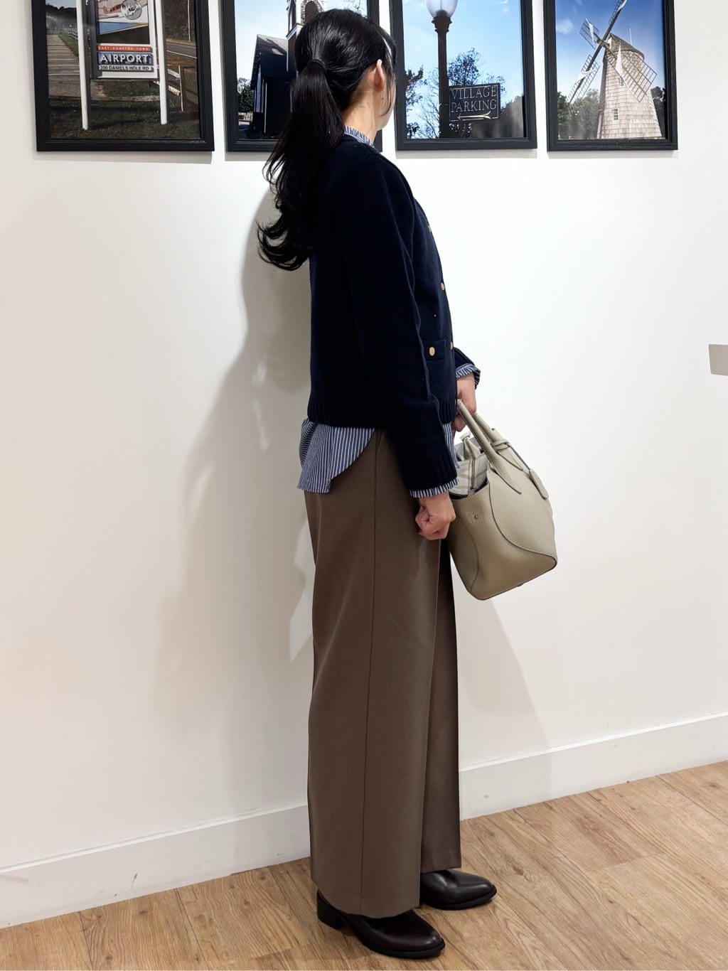 Ririkaさんの「Dessin｜【洗える】フリルネックブラウス」を使ったコーディネート