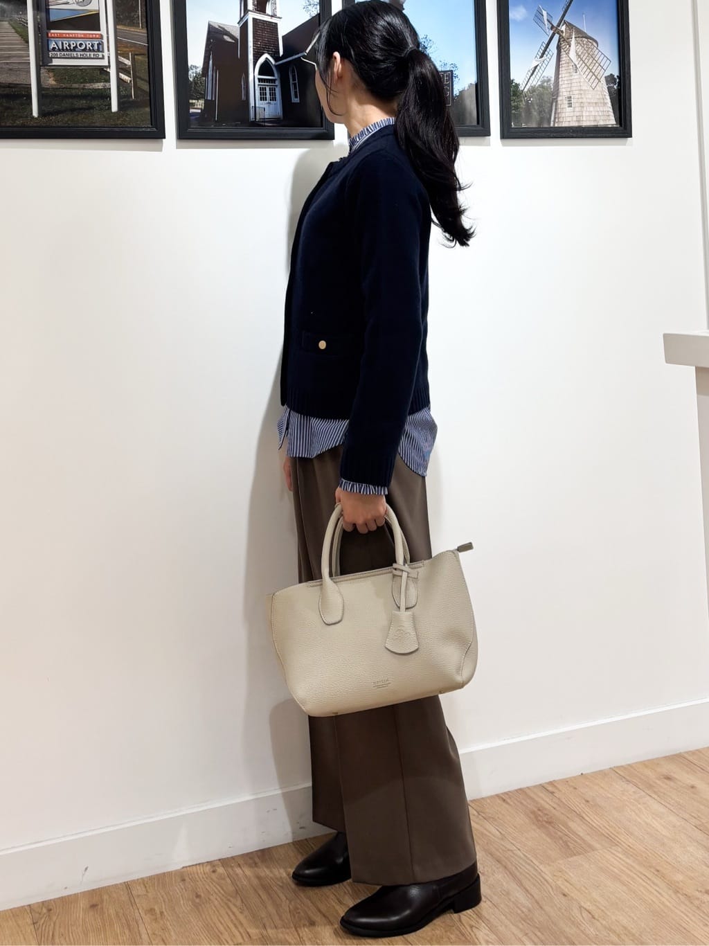 Ririkaさんの「Dessin｜【洗える】フリルネックブラウス」を使ったコーディネート