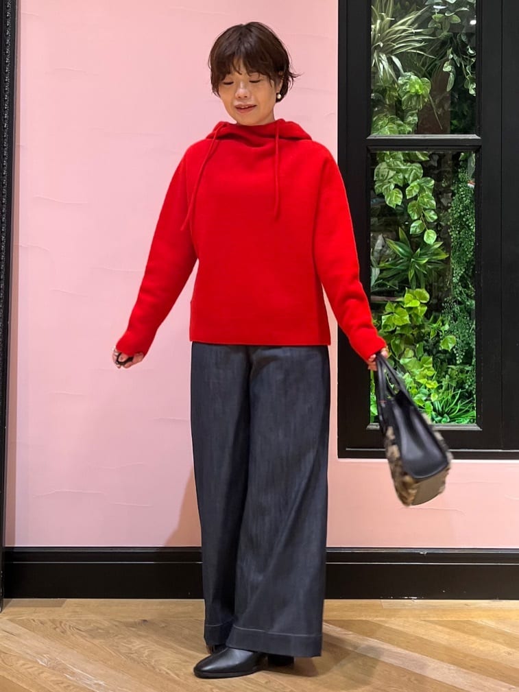 ogataさんの「DRESSTERIOR｜フェイクファーコンビリサイクルレザートートバッグ」を使ったコーディネート