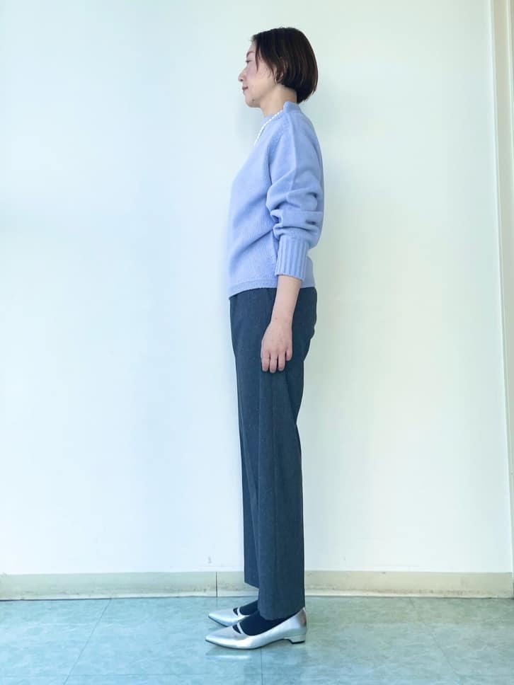 aliceさんの「UNTITLED｜【洗える】スポンディッシュ ボトルネックニット」を使ったコーディネート