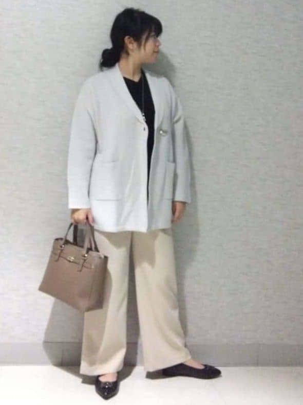 sakoさんの「Reflect｜【パンツ合わせにぴったり◎】ゆったりオフボディニット」を使ったコーディネート