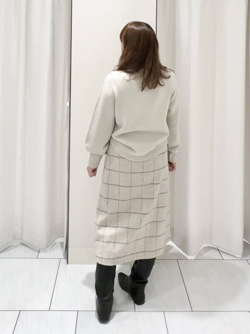 ʏᴜᴋɪᴋᴏさんの「UNTITLED｜【洗える】スポンディッシュ ボトルネックニット」を使ったコーディネート