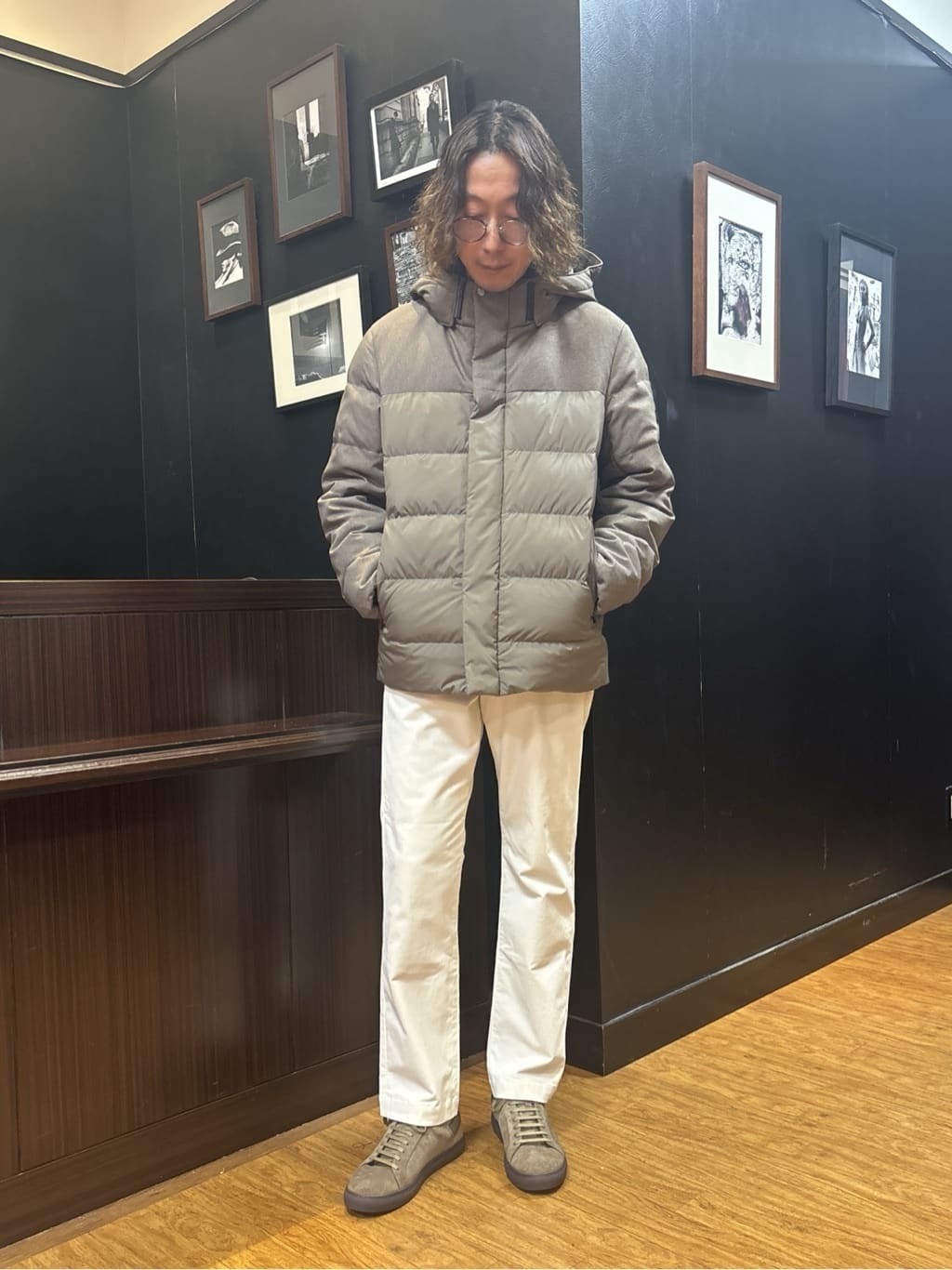 おーのさんの「TAKEO KIKUCHI｜カラーコンビ ダウンブルゾン」を使ったコーディネート