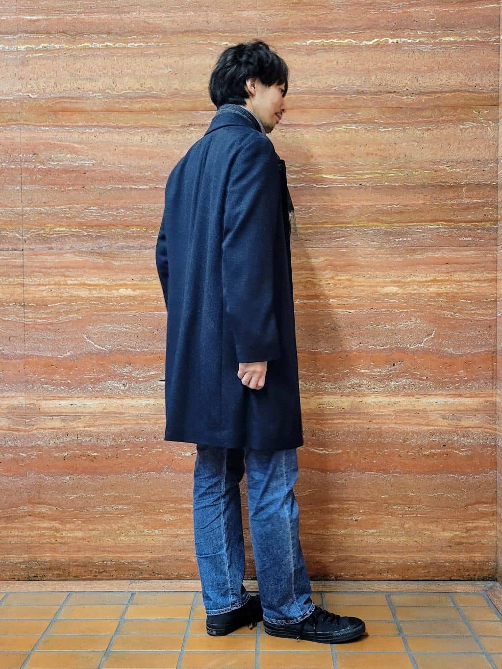 piroyaさんの「TAKEO KIKUCHI｜カシミヤブレンド ビーバー調ステンカラーコート」を使ったコーディネート